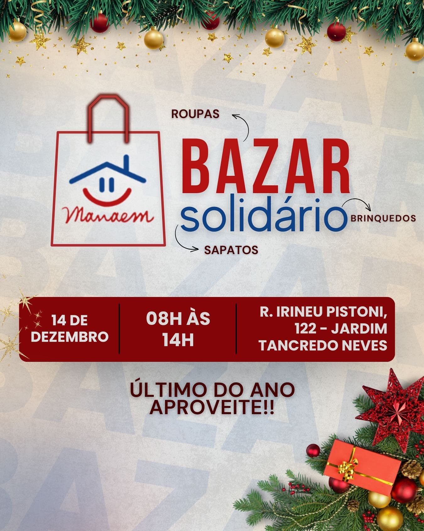 Divulgação: Bazar Manaem