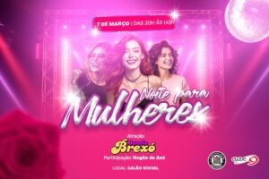 divulgação noite para mulheres do clube 9 de julho
