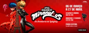 Imagem de divulgação evento Miraculous Polo Shopping Indaiatuba