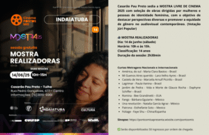 arte com informações sobre evento.