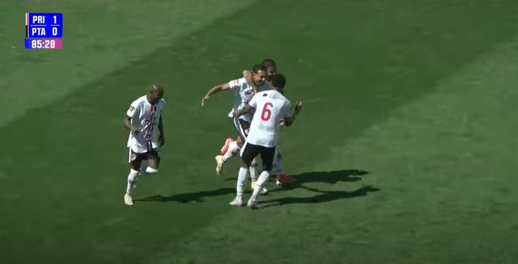 Lance do jogo entre Primavera e Paulista pela Copa Paulista 2025