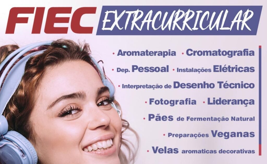 imagem de divulga;áo dos cursos extracurriculares na Fiec em Indaiatuba