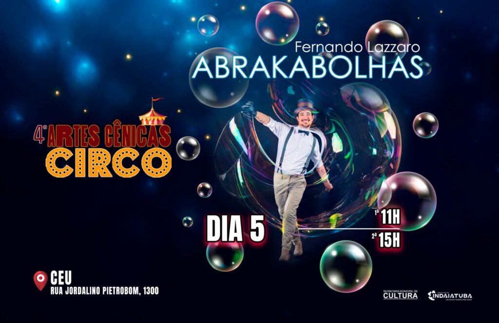 Espetáculo de circo encanta público em Indaiatuba na Mostra de Artes Cênicas